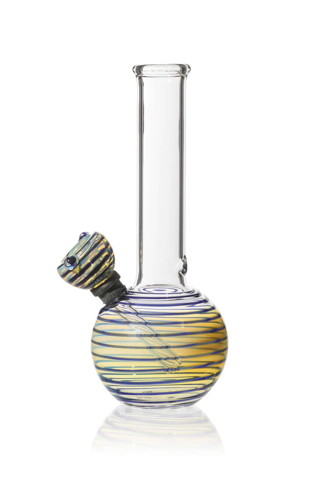 Mini Style Glass Bong with a Carb Blue 5.9 - small bongs, sale