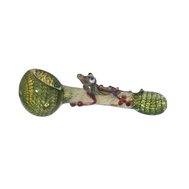 Green Lizard Spoon Pipe