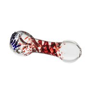 Red Custom Weed Glass Pipe