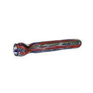 Thick Glass Chillum Colorful