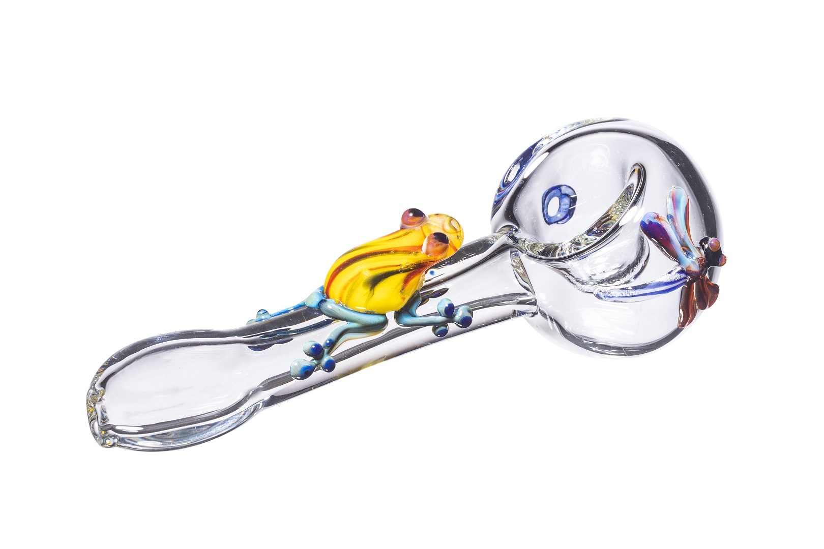 Clear Glass Spoon Pipe, Big Lizard