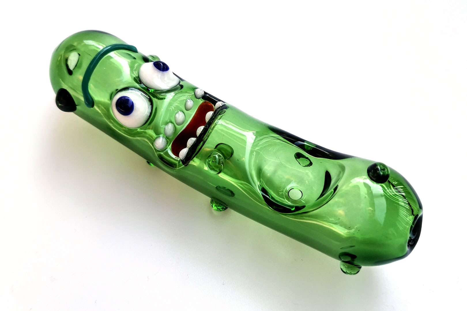 Glass Spoon Pipe Rick & Morty, Cucumber 